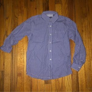 NWOT Boy’s Collared Button Down Checkered Shirt